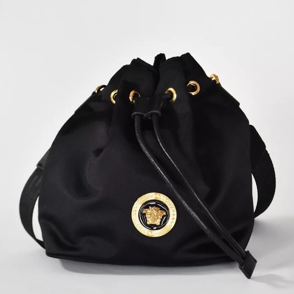 VERSACE Nylon drawstring shoulder bag (NEW) - Picture 5 of 14
